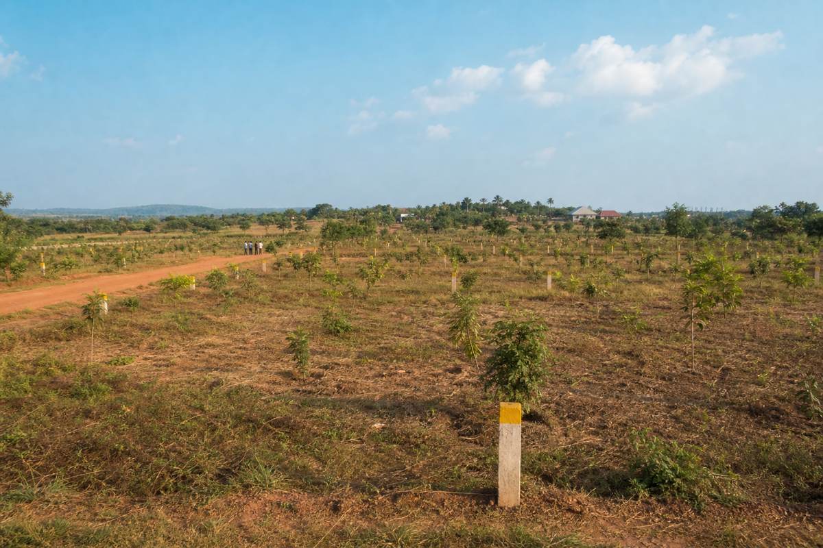 Land development plots for the Iwo City project